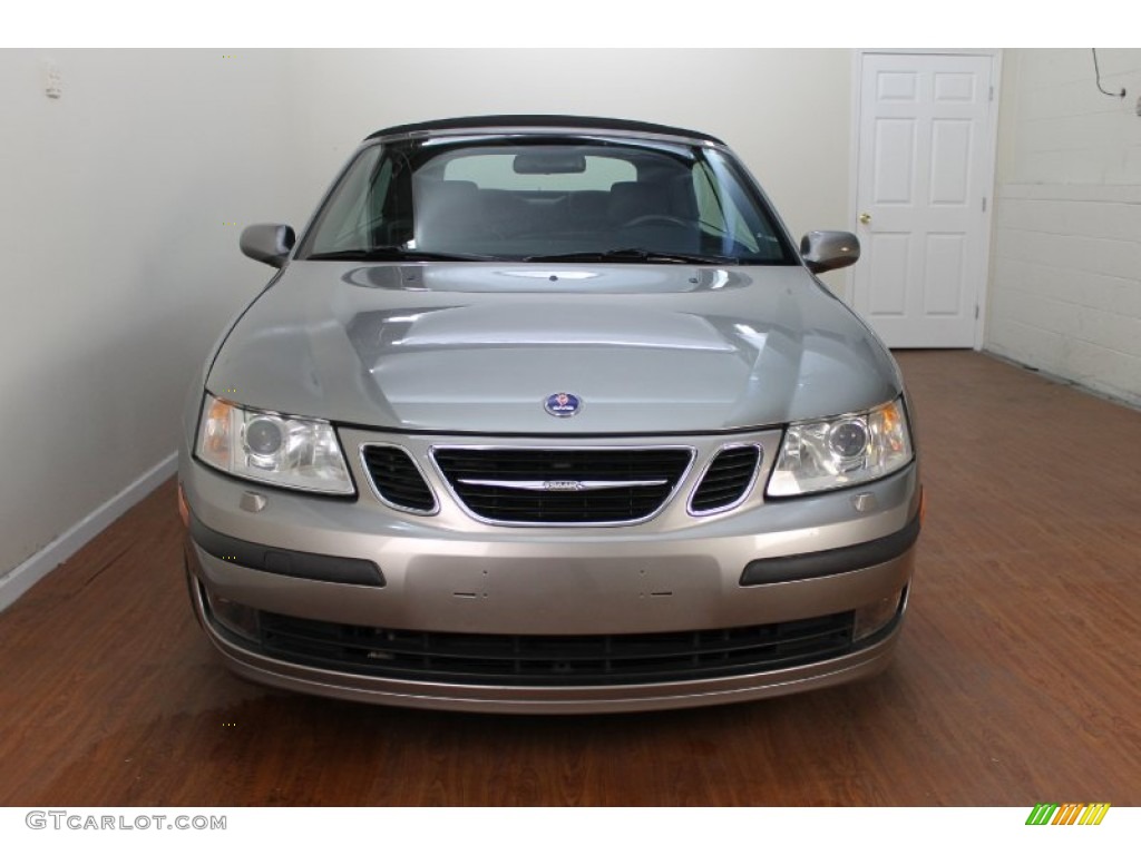 2007 9-3 2.0T Convertible - Smoke Beige Metallic / Black/Gray photo #13