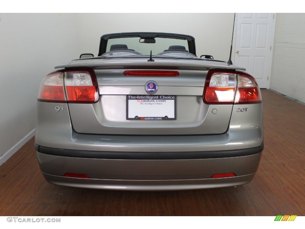 2007 9-3 2.0T Convertible - Smoke Beige Metallic / Black/Gray photo #14
