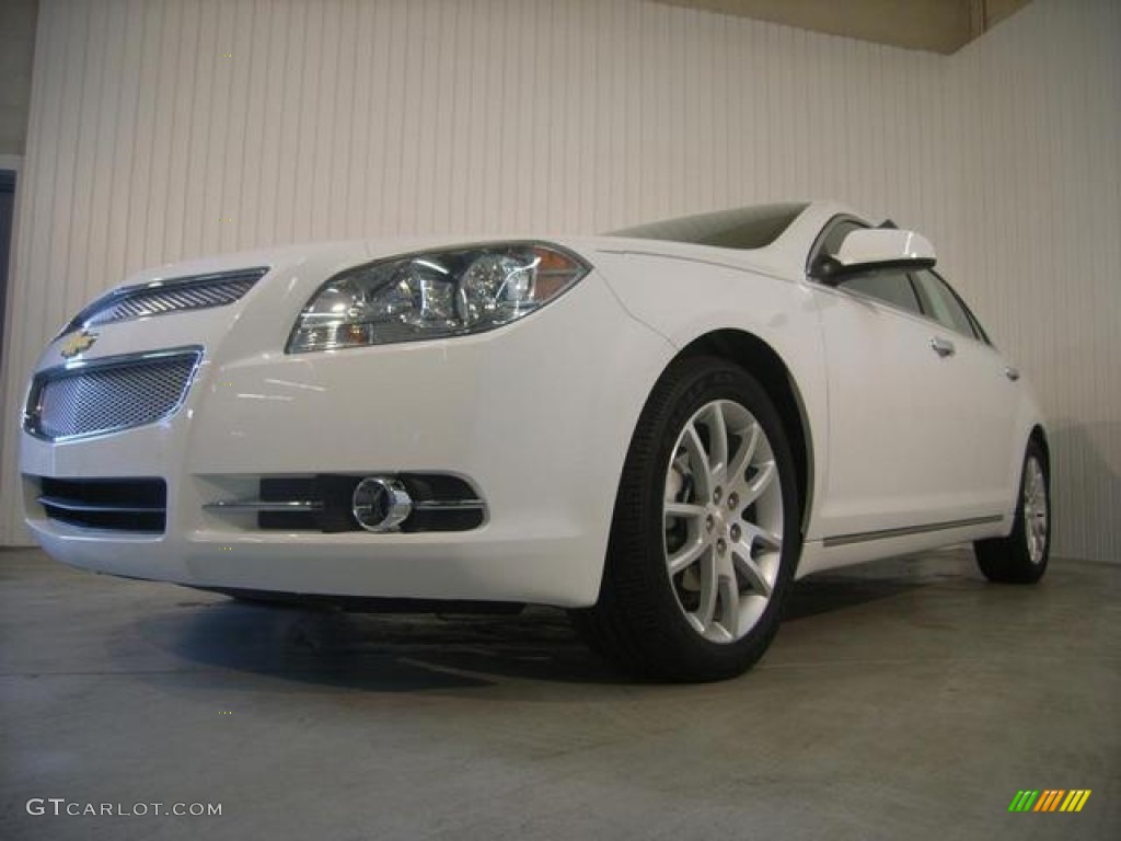2012 Malibu LTZ - Summit White / Ebony photo #2