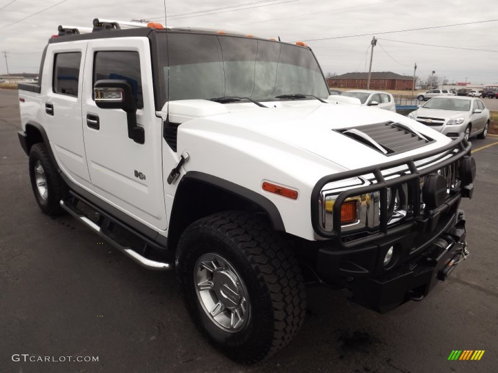 Birch White 2007 Hummer H2 SUT Exterior Photo #75639174