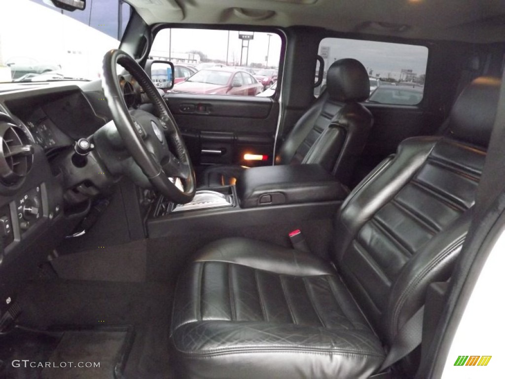 Ebony Black Interior 2007 Hummer H2 SUT Photo #75639435