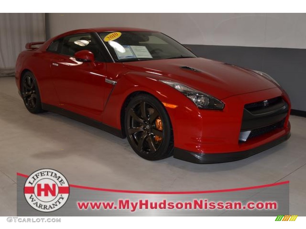 Solid Red Nissan GT-R