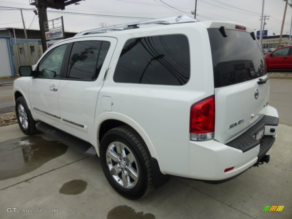 2013 Armada Platinum 4WD - Midnight Garnet / Almond photo #5