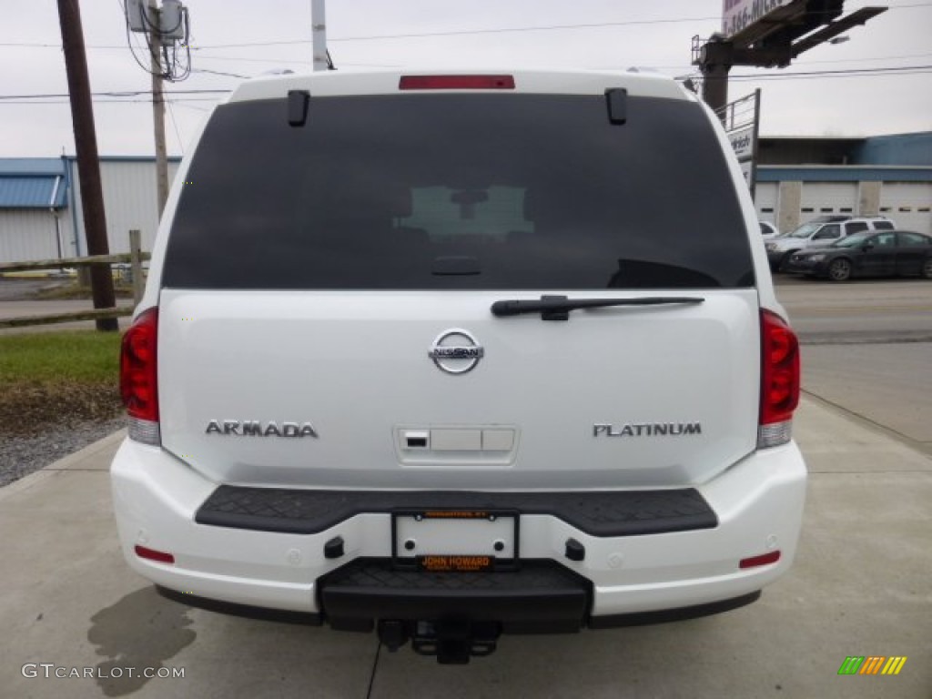 2013 Armada Platinum 4WD - Midnight Garnet / Almond photo #6