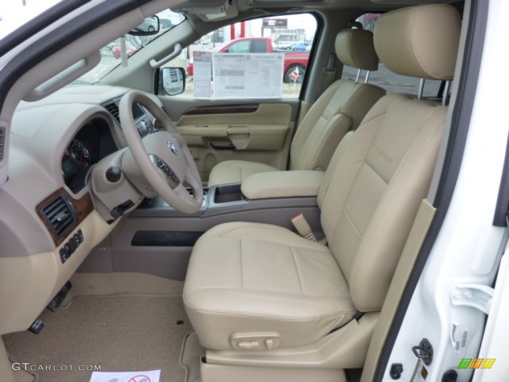 2013 Nissan Armada Platinum 4WD Front Seat Photo #75640612