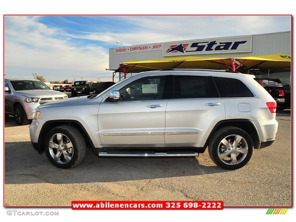 2013 Grand Cherokee Overland Summit 4x4 - Bright Silver Metallic / New Saddle/Black photo #2