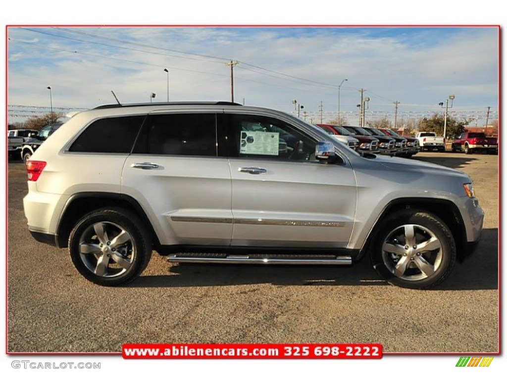 2013 Grand Cherokee Overland Summit 4x4 - Bright Silver Metallic / New Saddle/Black photo #7