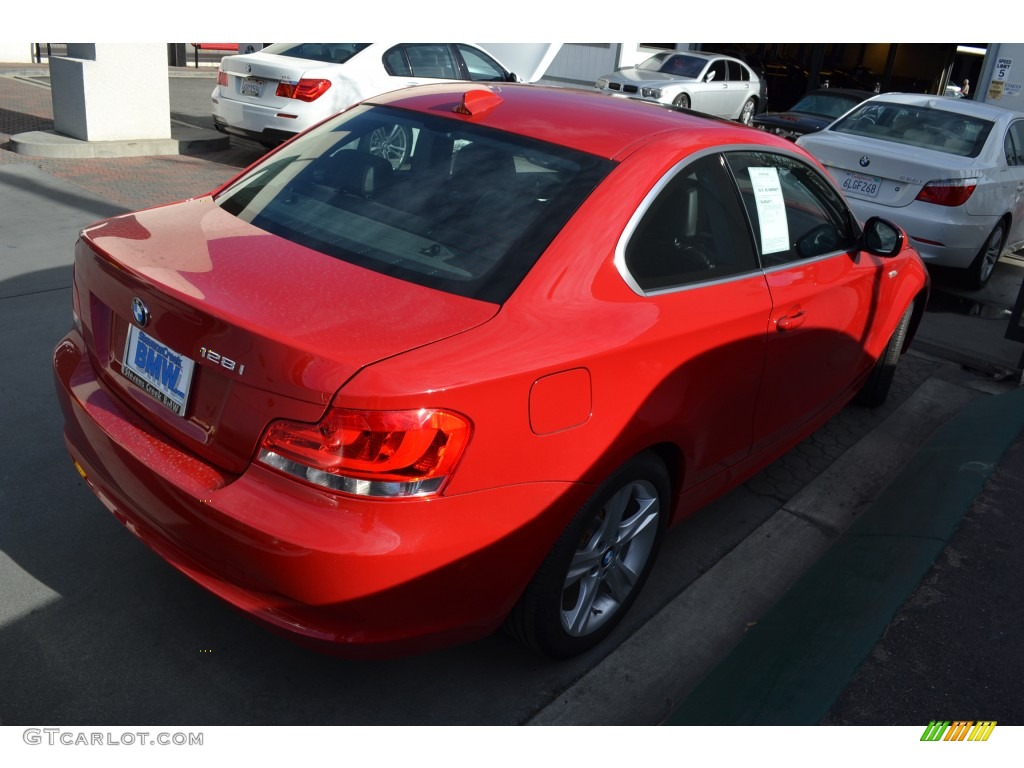 2012 1 Series 128i Coupe - Crimson Red / Black photo #3