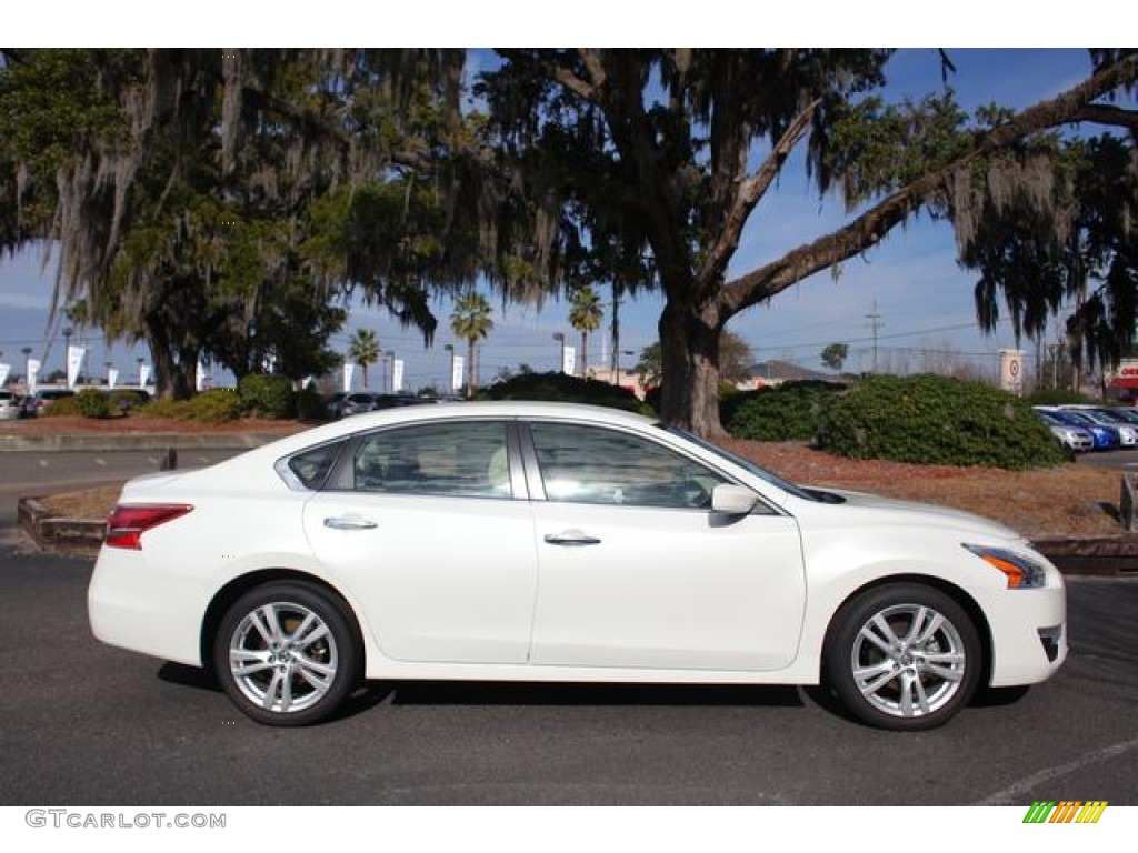 Pearl White 2013 Nissan Altima 3.5 S Exterior Photo #75642424