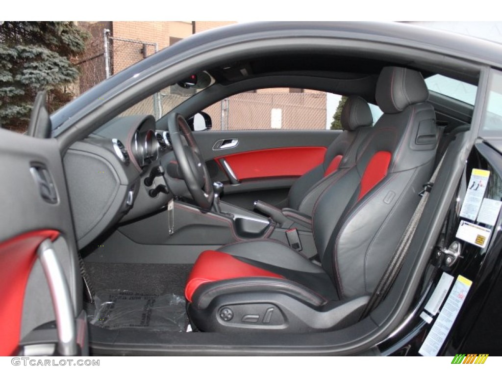 Magma Red Interior 2009 Audi TT 2.0T quattro Coupe Photo #75642996