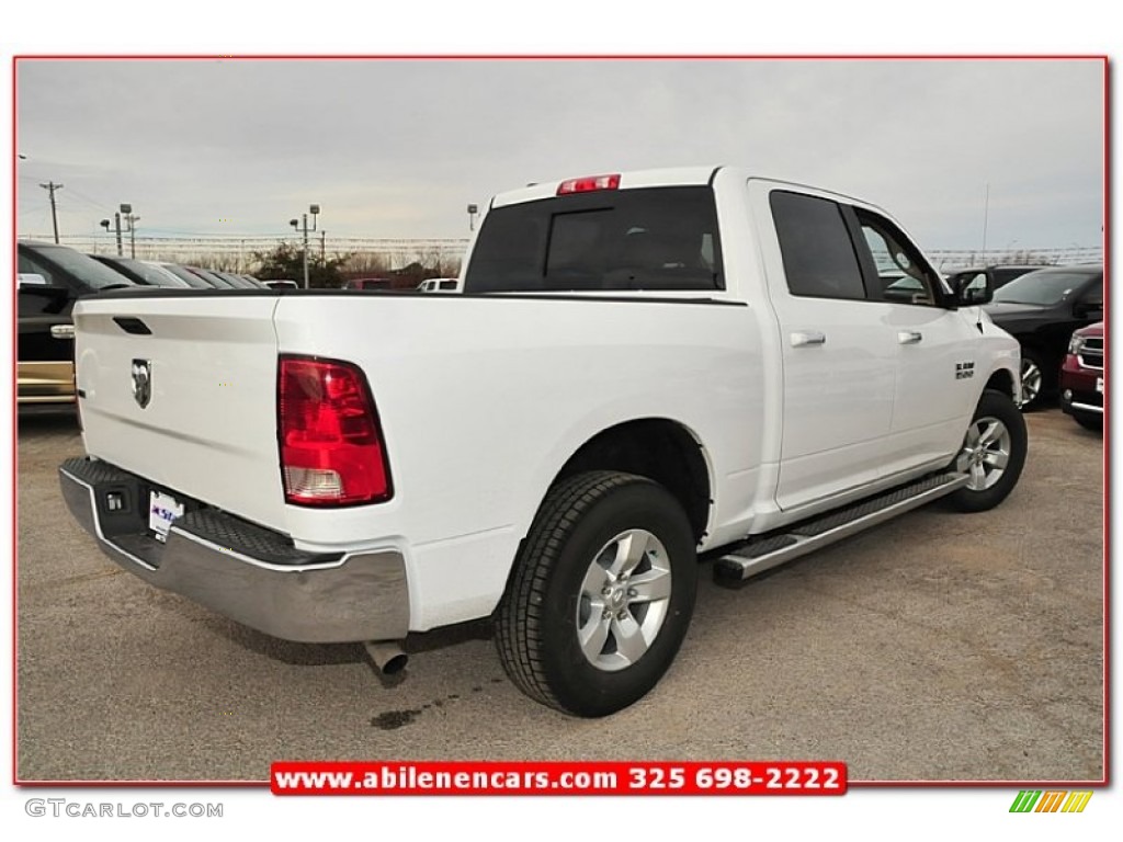 2013 1500 SLT Crew Cab - Bright White / Canyon Brown/Light Frost Beige photo #7