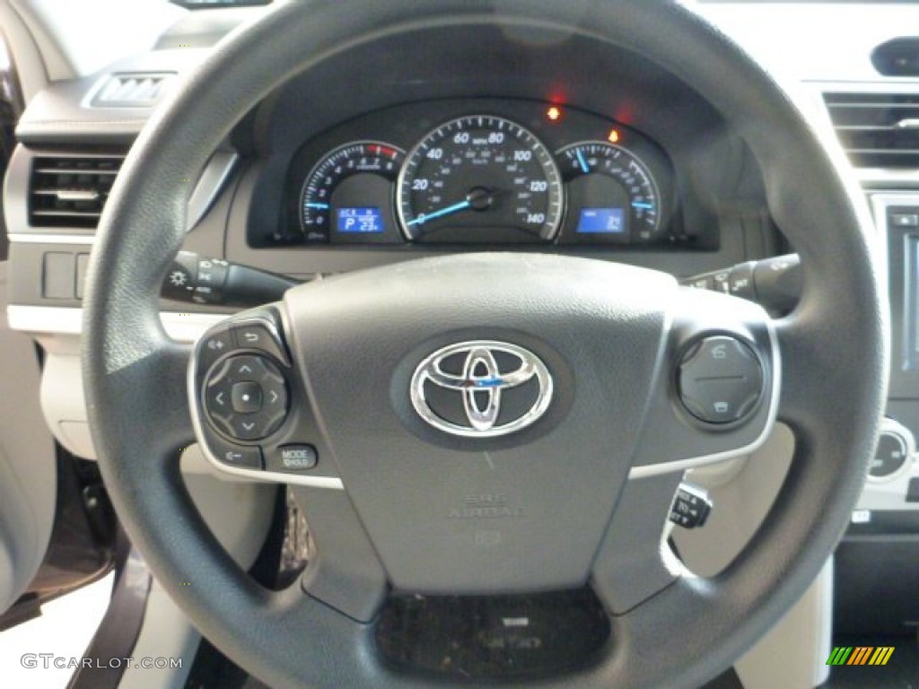 2013 Camry LE - Magnetic Gray Metallic / Ash photo #17