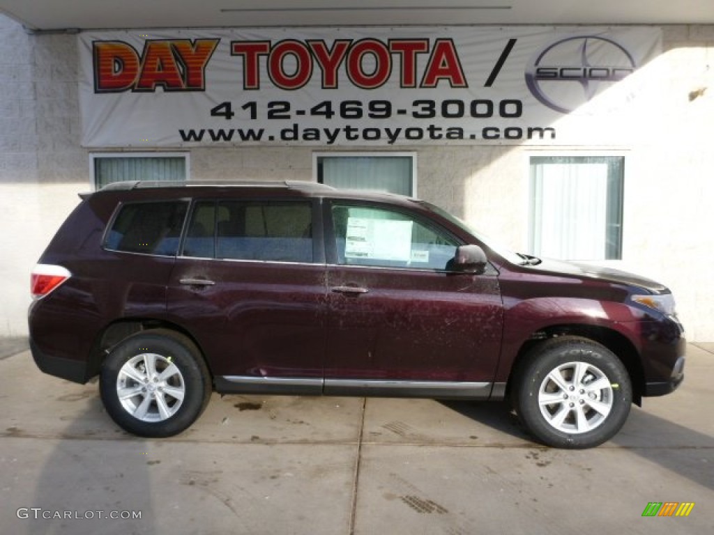 2013 Highlander SE 4WD - Sizzling Crimson Mica / Ash photo #1