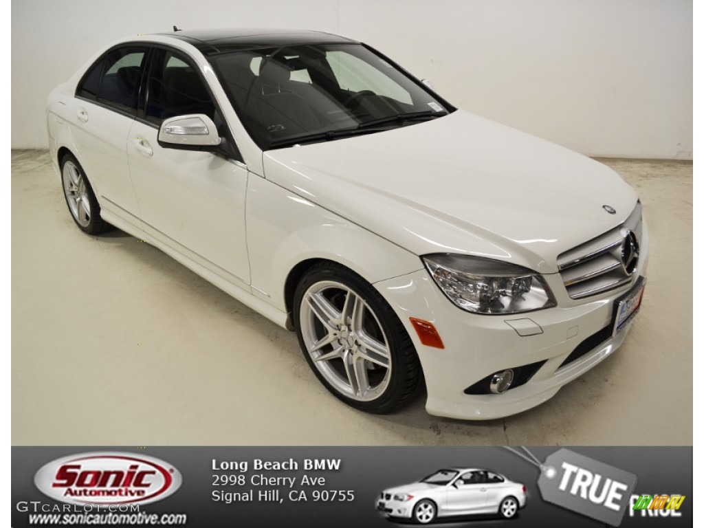 2009 C 350 Sport - Arctic White / Black photo #1