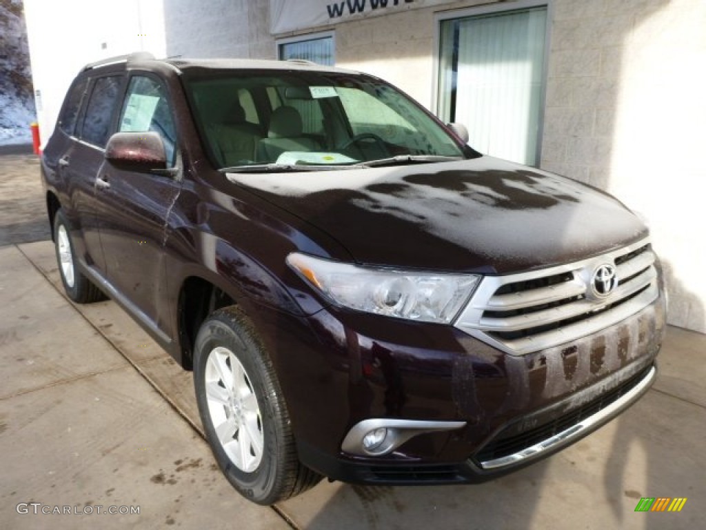 2013 Highlander SE 4WD - Sizzling Crimson Mica / Ash photo #7