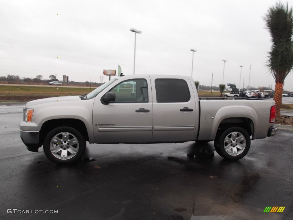 Silver Birch Metallic 2007 GMC Sierra 1500 SLE Crew Cab Exterior Photo #75644586