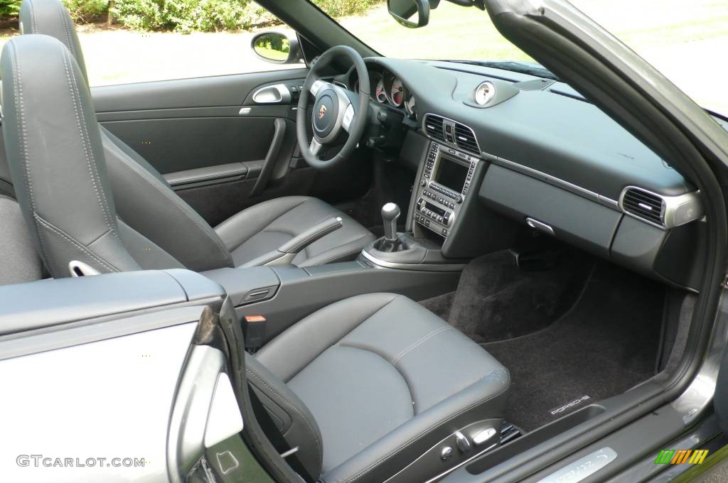 2008 911 Carrera S Cabriolet - Meteor Grey Metallic / Black photo #14