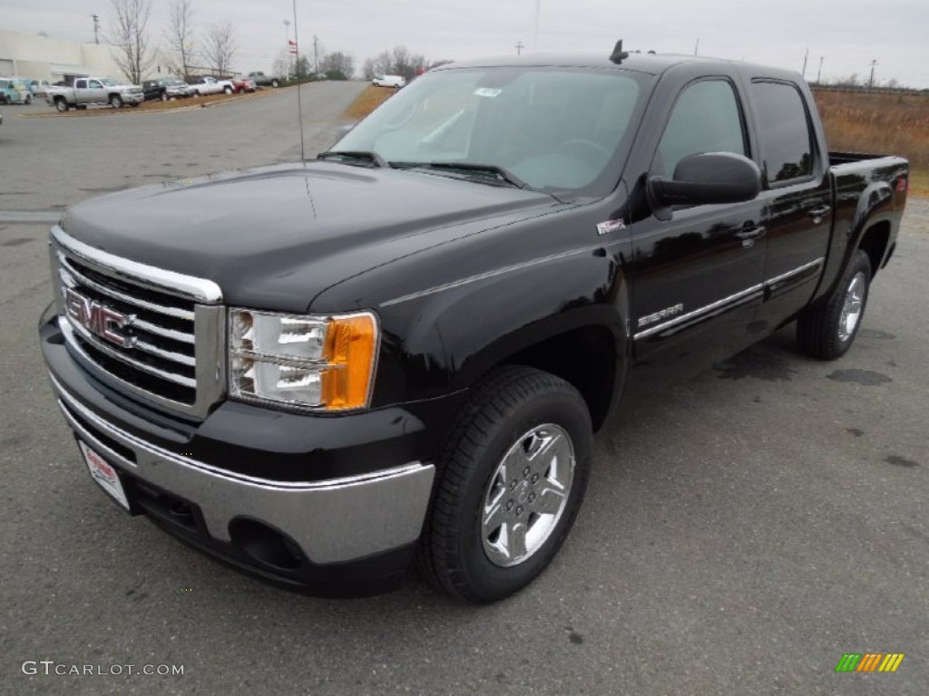 2013 Sierra 1500 SLT Crew Cab 4x4 - Onyx Black / Ebony photo #1