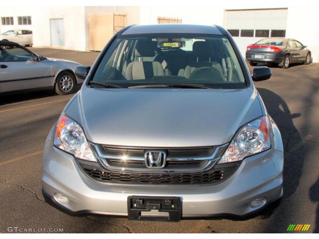 2010 CR-V LX AWD - Alabaster Silver Metallic / Gray photo #2