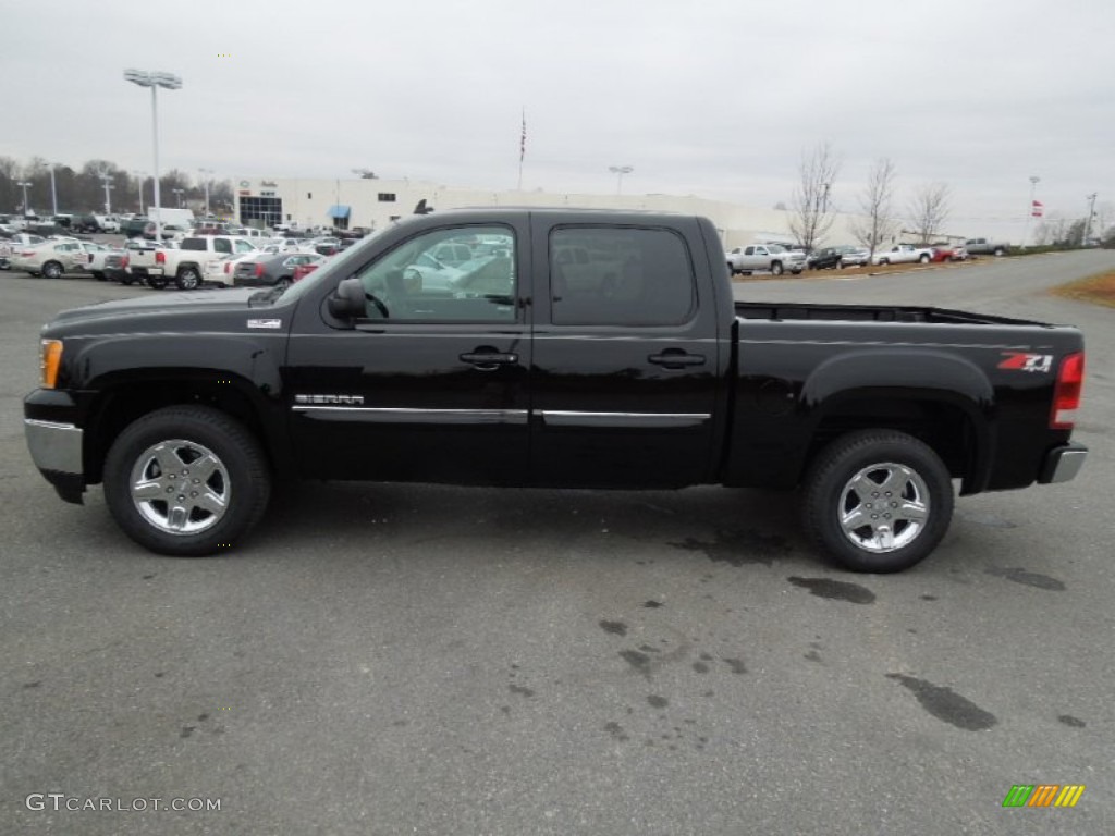 2013 Sierra 1500 SLT Crew Cab 4x4 - Onyx Black / Ebony photo #6