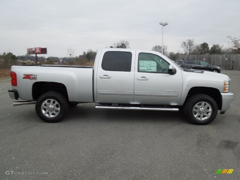 Silver Ice Metallic 2013 Chevrolet Silverado 2500HD LTZ Crew Cab 4x4 Exterior Photo #75646812