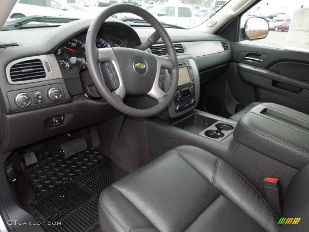 Ebony Interior 2013 Chevrolet Silverado 2500HD LTZ Crew Cab 4x4 Photo #75647181