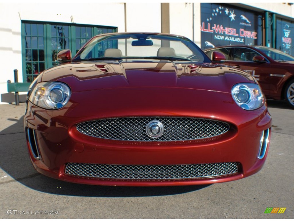 2010 XK XKR Convertible - Claret Red Metallic / Caramel photo #2