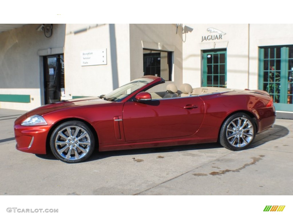 Claret Red Metallic 2010 Jaguar XK XKR Convertible Exterior Photo #75647856