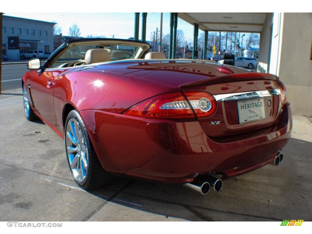 2010 XK XKR Convertible - Claret Red Metallic / Caramel photo #4