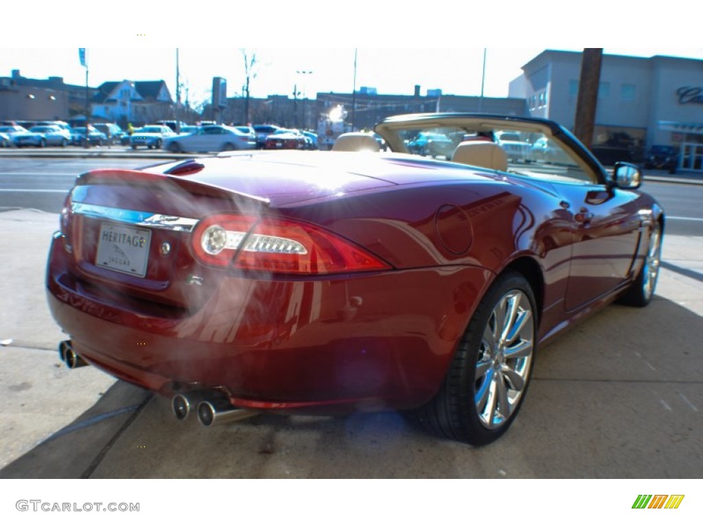 2010 XK XKR Convertible - Claret Red Metallic / Caramel photo #6