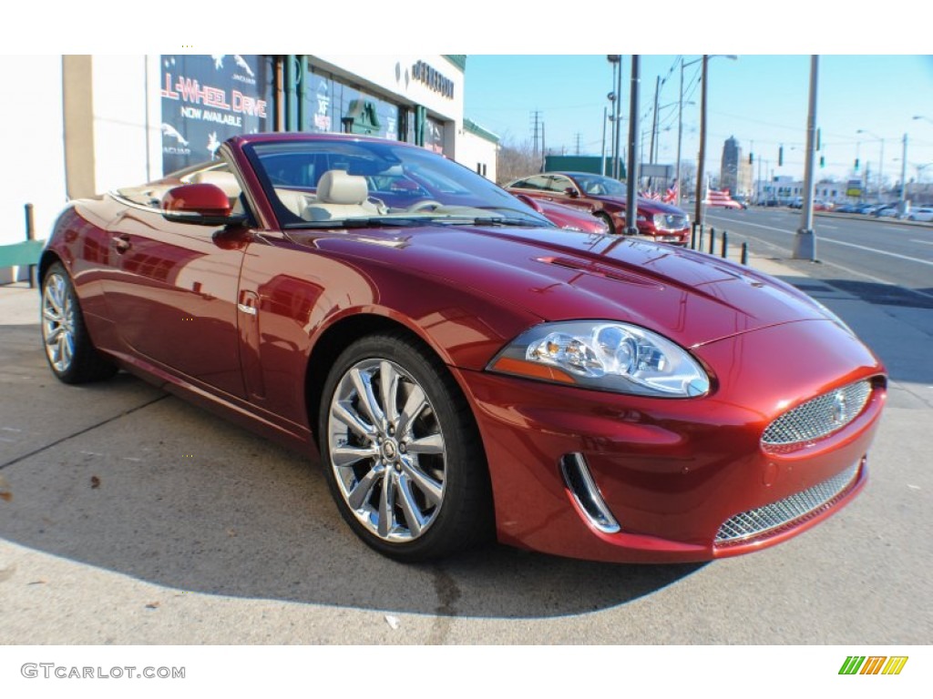2010 XK XKR Convertible - Claret Red Metallic / Caramel photo #7