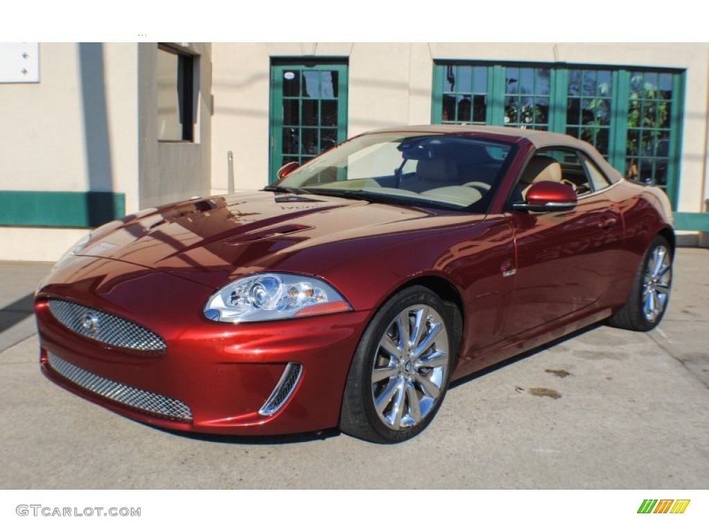Claret Red Metallic 2010 Jaguar XK XKR Convertible Exterior Photo #75648195