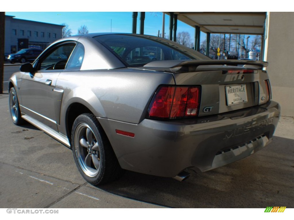 2001 Mustang GT Coupe - Mineral Grey Metallic / Medium Parchment photo #4