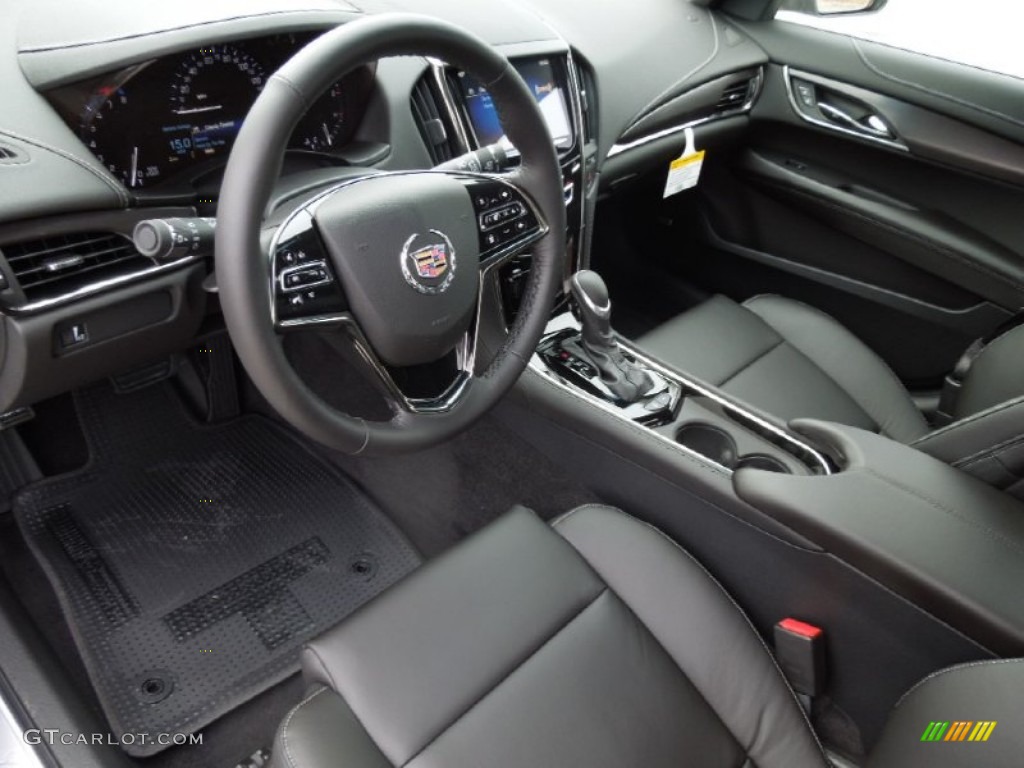 Jet Black/Jet Black Accents Interior 2013 Cadillac ATS 2.0L Turbo Photo #75649648