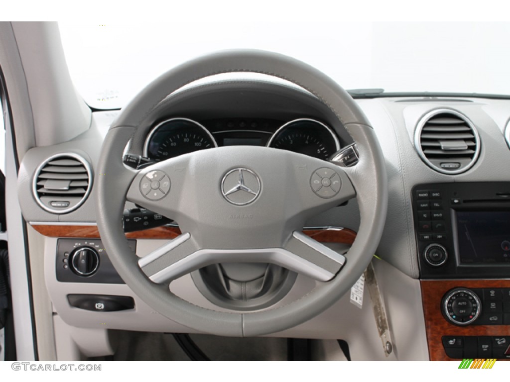 2009 Mercedes-Benz GL 450 4Matic Ash Steering Wheel Photo #75652860