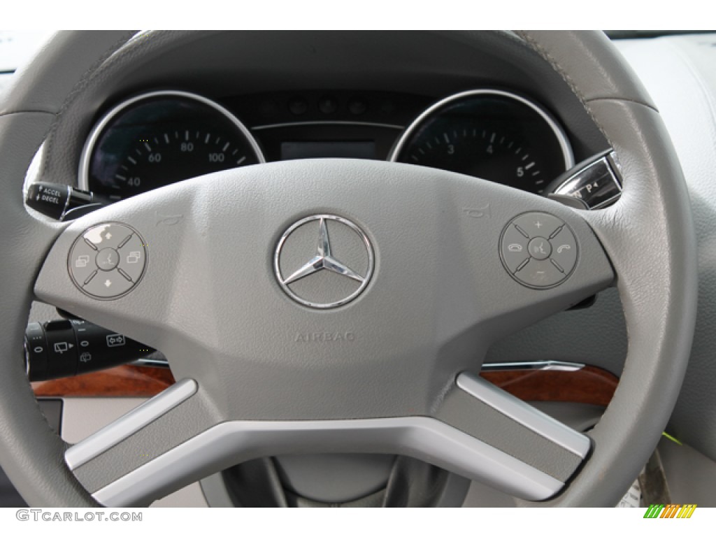 2009 Mercedes-Benz GL 450 4Matic Ash Steering Wheel Photo #75652890