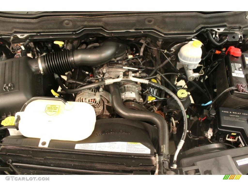 2003 Dodge Ram 1500 SLT Quad Cab 5.9 Liter OHV 16-Valve V8 Engine Photo #75653464