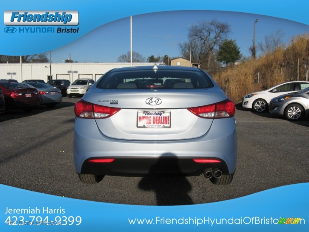 2013 Elantra Coupe GS - Blue Sky Metallic / Gray photo #8