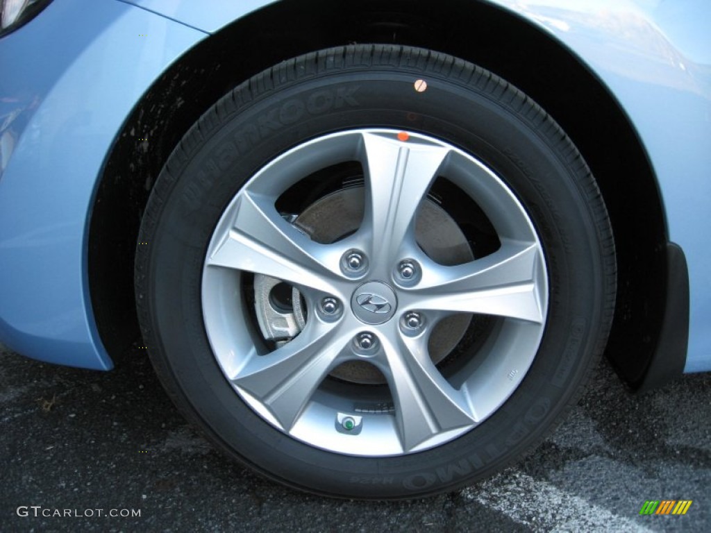 2013 Elantra Coupe GS - Blue Sky Metallic / Gray photo #11