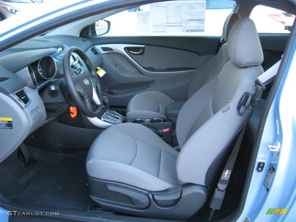 2013 Elantra Coupe GS - Blue Sky Metallic / Gray photo #14