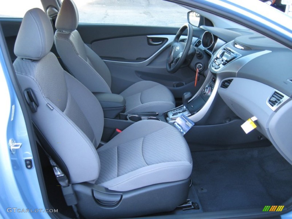 2013 Elantra Coupe GS - Blue Sky Metallic / Gray photo #19