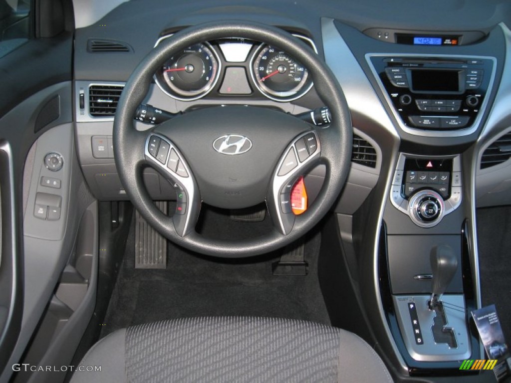 2013 Elantra Coupe GS - Blue Sky Metallic / Gray photo #22