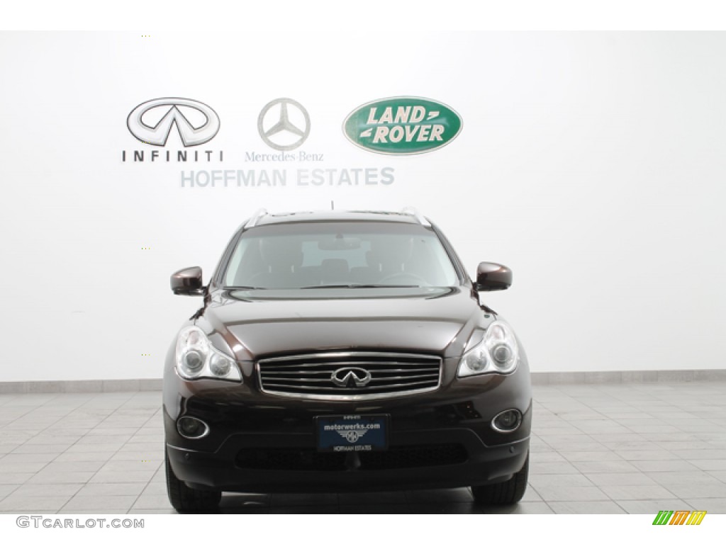 2010 EX 35 Journey AWD - Dark Current Red / Chestnut photo #3