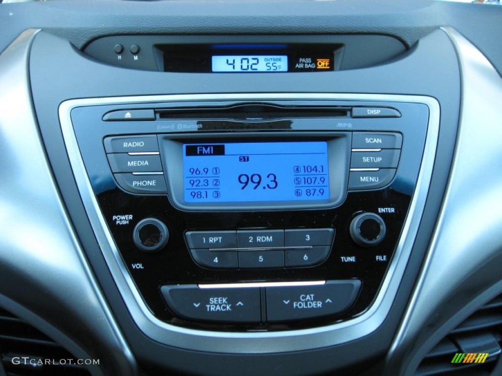 2013 Elantra Coupe GS - Blue Sky Metallic / Gray photo #24