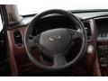 2010 Infiniti EX Chestnut Interior Steering Wheel Photo
