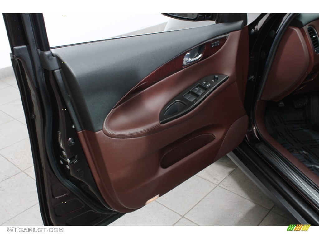 2010 EX 35 Journey AWD - Dark Current Red / Chestnut photo #16