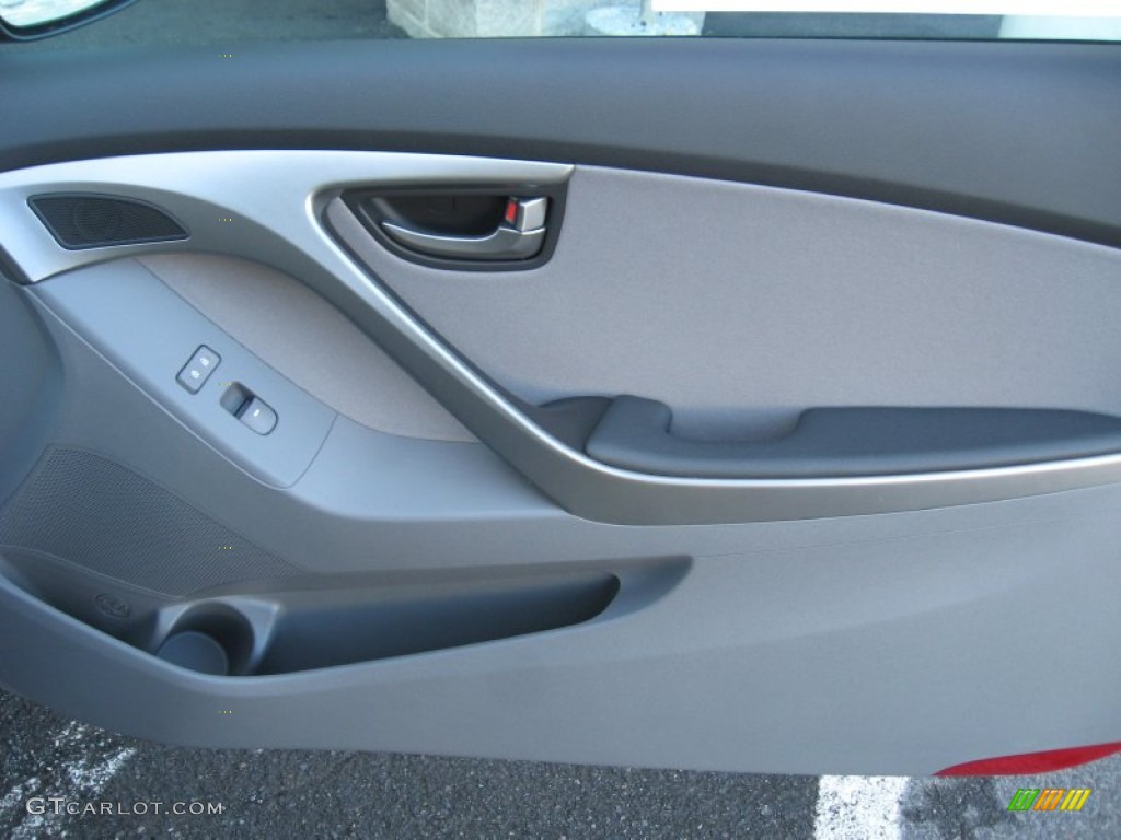 2013 Elantra Coupe GS - Titanium Gray Metallic / Gray photo #21