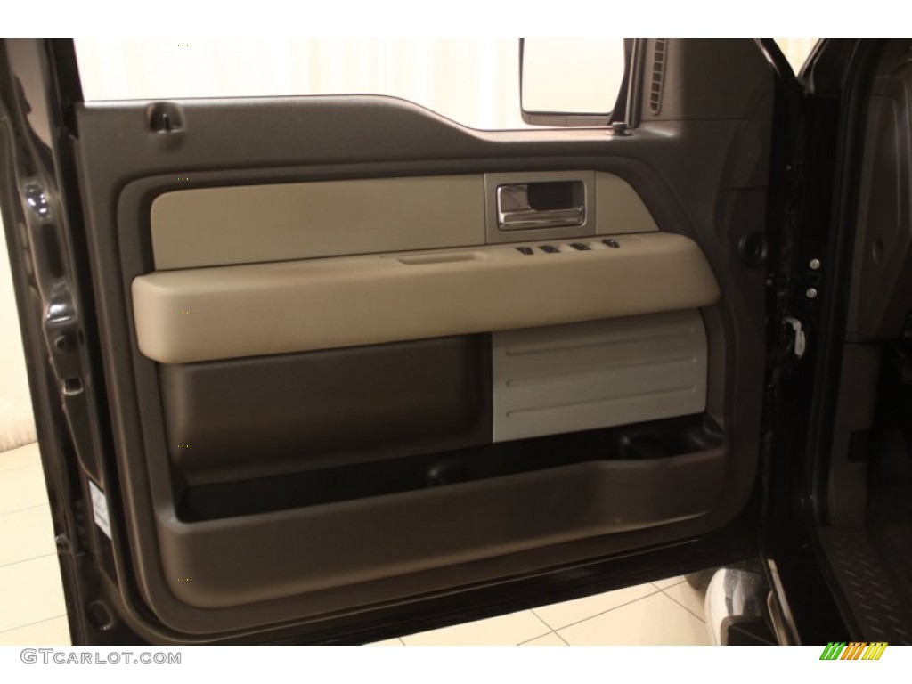 2010 F150 STX SuperCab 4x4 - Tuxedo Black / Medium Stone photo #5