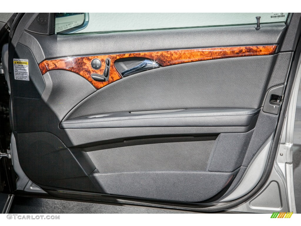 2004 Mercedes-Benz E 320 Sedan Black Door Panel Photo #75655407