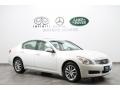 Moonlight White 2009 Infiniti G 37 x S Sedan